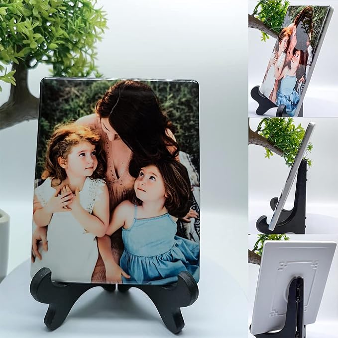 ADFSTONE Personalised Headstone Picture Hanging Decorative Tiles for Gravestone, Porcelain Portrait Memorial Photo for Cemetery, Bereavement Gifts for Loss of Father, Mother, & Loved Ones