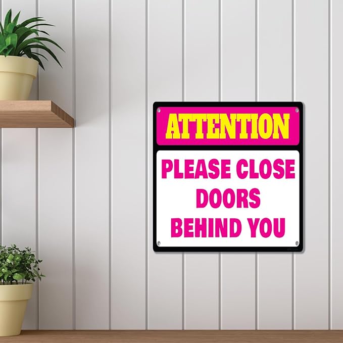 Custom Metal Sign for Outdoor and Indoor made from weatherproof non rusting aluminum. Full Color, UV Ink lasts years. Customized No Trespassing Signs, Personalized Delivery Signs for home or office. 8" x 8" - by ATX CUSTOM SIGNS