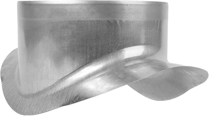 Repa Market Round 90 Degree Splitter for 10” Duct - 8" Outlet Branch Connector - Galvanized Steel Saddle Takeoff, Heavy Duty Supply/Exhaust Air Ventilation Duct Work Collar, Range Hood Duct Adapter