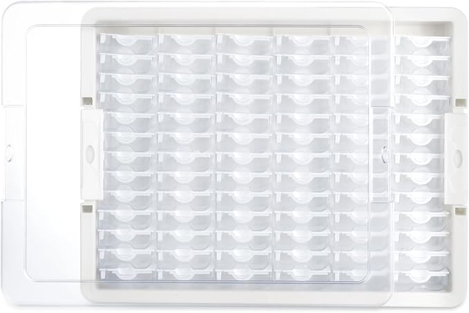 Modern Clear Plastic Bead Storage Box with 78 Compartments, Portable Jewelry Organizer for DIY Crafts, Bracelets, Nails