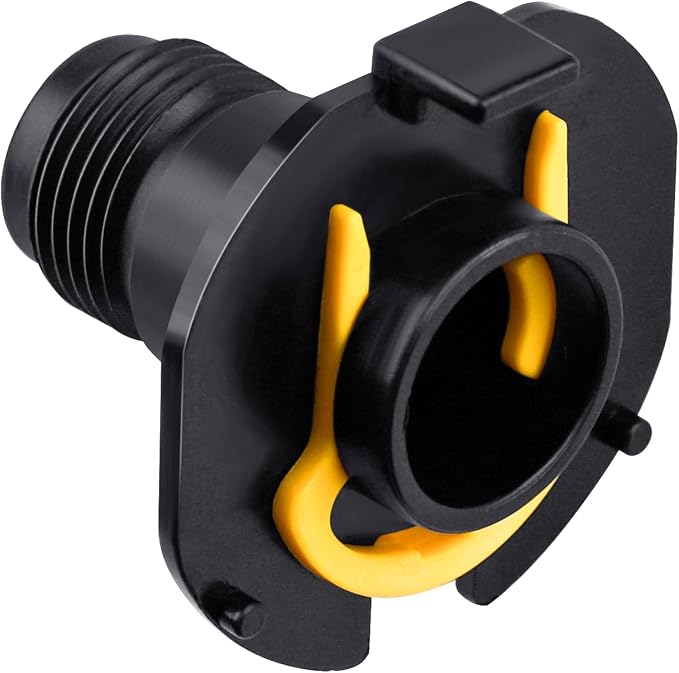Hose Reel Connector with Yellow Retainer Clip Part Compatible with S-uncast Model Hose Reels (1)