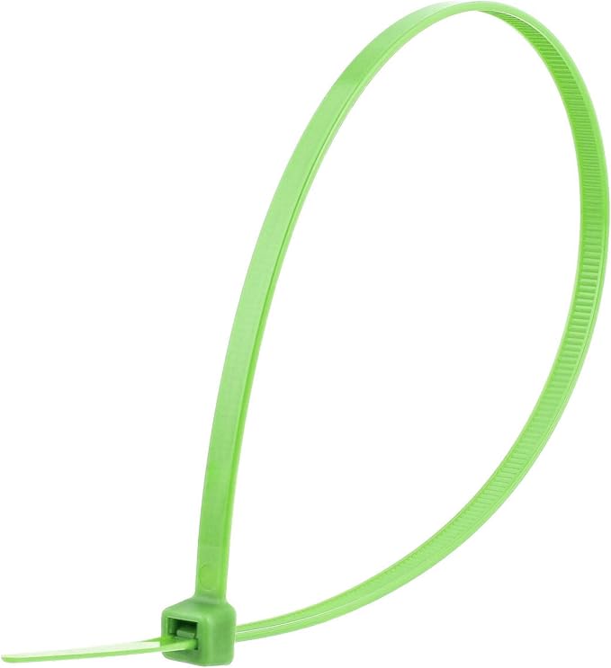 Electriduct 6" Nylon Cable Ties - 500 Pack of Self-Locking Zip Ties Color: Green