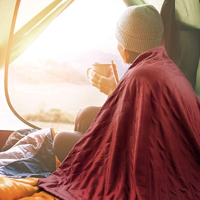 Forceatt Camping Blanket, 79" X 57" Large Outdoor Blanket, Sandproof, Waterproof for Outdoor Festivals, Beaches, Picnics, Stadium,Camping, Parks, Hiking, Travel, Family Suitable for 4 Seasons.