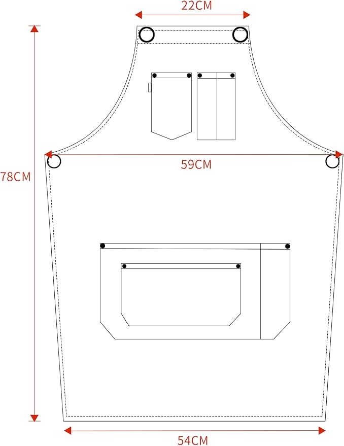 Denim Chef Apron for Women with Pockets, Jean Waitress Server Kitchen Apron for Men Cooking Gardening Painting