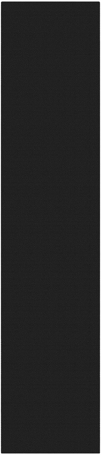 KOZYFLY Black 2.5'x12' Runners Rugs for Hallway, Long Washable Runner Rug, Woven Non Slip Kitchen Runner, Braided Entryway Rug, Floor Carpet for Entry, Aisle, Hall, Black/Dark Grey