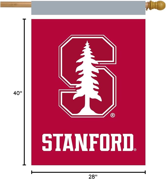 Briarwood Lane House Flag 40x28 For Outdoor Stanford Cardinal NCAA Licensed House Flag