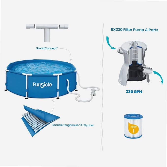 Funsicle Activity Pool Round Diameter 2.44 m x Height 76 cm
