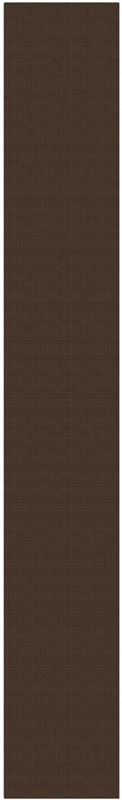 KOZYFLY Braided 2.5'x18' Runners Rugs for Hallway, Extra Long Washable Runner Rug, Woven Non Slip Kitchen Runner, Cotton Entryway Rug, Floor Carpet for Entry, Aisle, Hall, Brown/Dark Brown