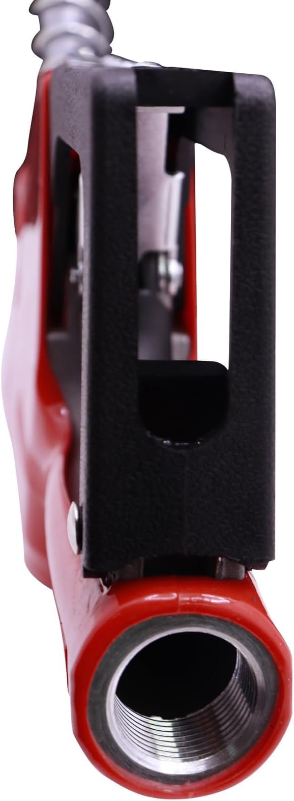 3/4" Inch Red NPT Automatic Shut-Off Fuel Nozzle,Fuel Hose Swivel,16GPM High Flow,BP Hand Guard,Hanging Hook 13/16" Spout,Fuel Transfer Pump Nozzle For Gasoline,Diesel,up to B20,E15,Kerosene