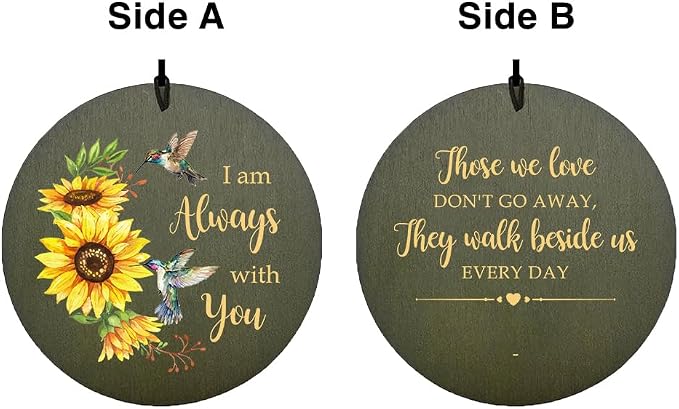 ASTARIN Wind Chimes Outdoor for The Loss of Mom Dad, Personalized Customized WindChimes for Loss of Loved One, Memorial Wind Chime as Sympathy Gift, Home Garden Patio Décor, 36''(Produced in Texas)