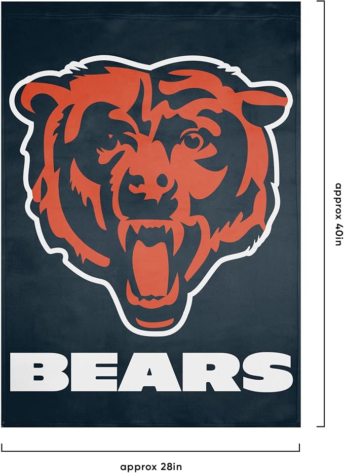 NFL Double Sided Team Logo Vertical Flag (40" x 28")