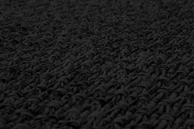 Luul Home Easy Jute Rugs 2x7 Dark Gray Color Living Room Indoor Outdoor Runner Rug for Farmhouse Patio and Kitchen Rug High Traffic Washable Easy to Clean Solid Woven Design Outside Carpet (2 x 7)