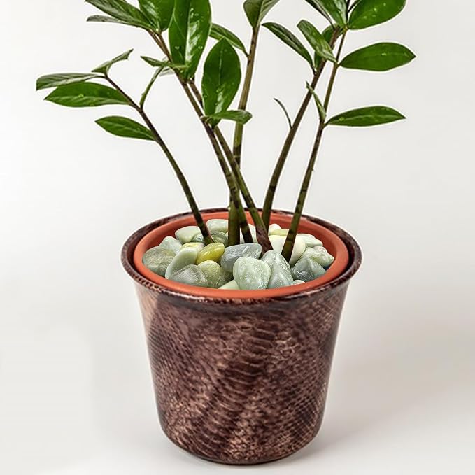 FANTIAN 40 lbs Jade River Rocks for Landscaping, 2-3 Inch Large Polished Pebbles. Decorative Green Gravel Stones for Plants, Vases and Garden