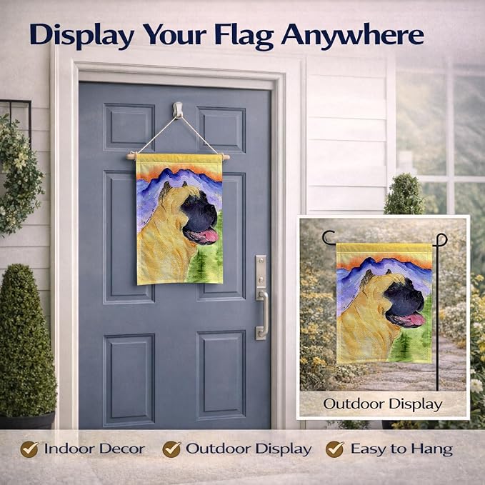 Caroline's Treasures SS8233GF Cane Corso Garden Flag Mailbox Flag Decorative Yard Flag Banner Outside Patio Artwork Yard Flower Beds, Garden Size, Multicolor