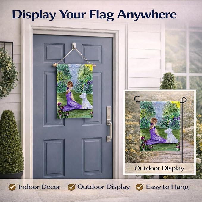 Caroline's Treasures SS8246GF Westie Garden Flag Mailbox Flag Decorative Yard Flag Banner Outside Patio Artwork Yard Flower Beds, Garden Size, Multicolor