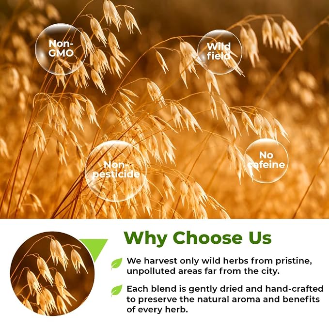 4 oz. Oatstraw Tea Oat Straw Herb Tea (Avena Sativa L.) - 113g Oat Straw Herb Hierba De Paja De Avena