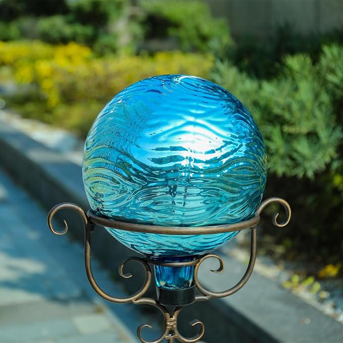 VCUTEKA Gazing Ball Stand, Metal Garden Gazing Globes Stand for 8-10" Balls | 30" H Gazing Balls Stand, Metal Gazing Globe Stand for 8-10 Inch Garden Gazing Globe, Indoor Outdoor Décor Accessories