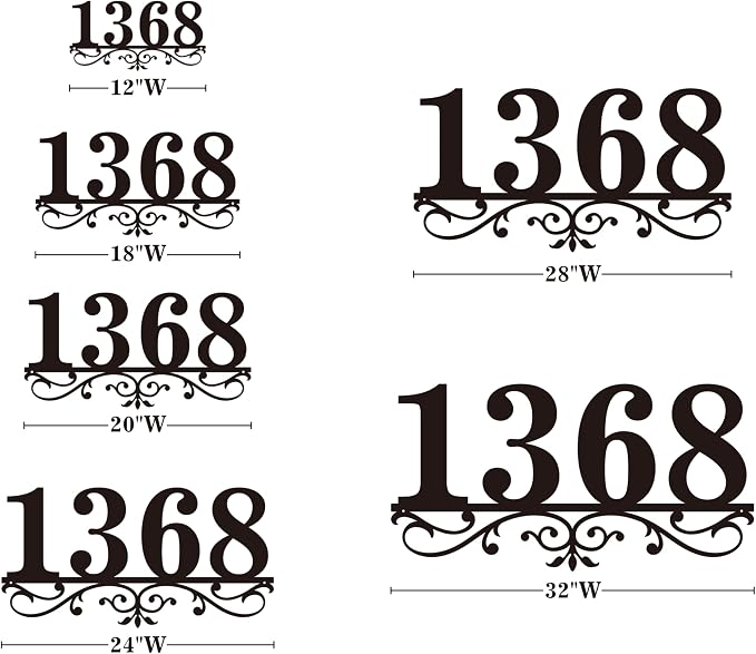 House Numbers for Outside Modern Address Numbers for House Address Signs for Houses Large Custom Metal House Number Sign House Number Plaque Address Plaque Numbers Street Number Sign