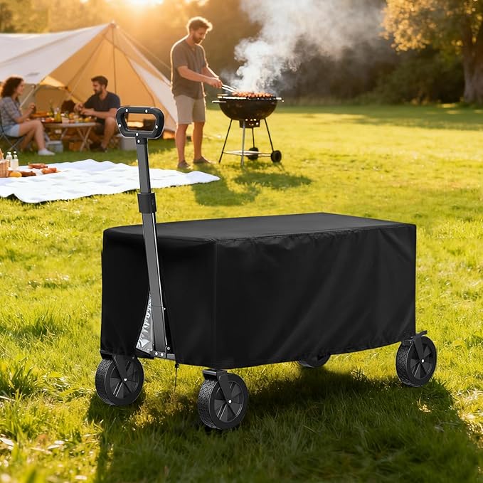 Garden Cart Cover for Gorilla Carts 1200 Lb, 57" Outdoor Wagon Covers Waterproof Heavy Duty for Utility Wagon Cart - 57x25x27 inch