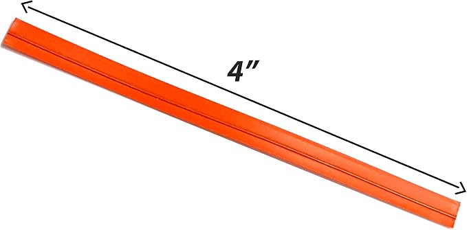 4" Length Twist Ties, 1000 Orange Plastic Coated No Rip Paper Ties, Party Favor Treat Bags, Small Orders Packaging, Secure Product Closures