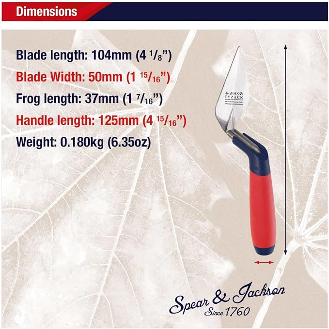 Spear & Jackson Tyzack Archaeology Pointing Trowel, Precision Tool for Excavation and Detailed Digging
