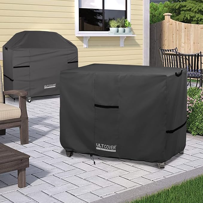 ULTCOVER Waterproof Prep Table Cover for 52 Inch Keter Unity XL Portable Table, Outdoor Storage Cabinet Prep Station Cover 54L x 22W x 35H inch, Black