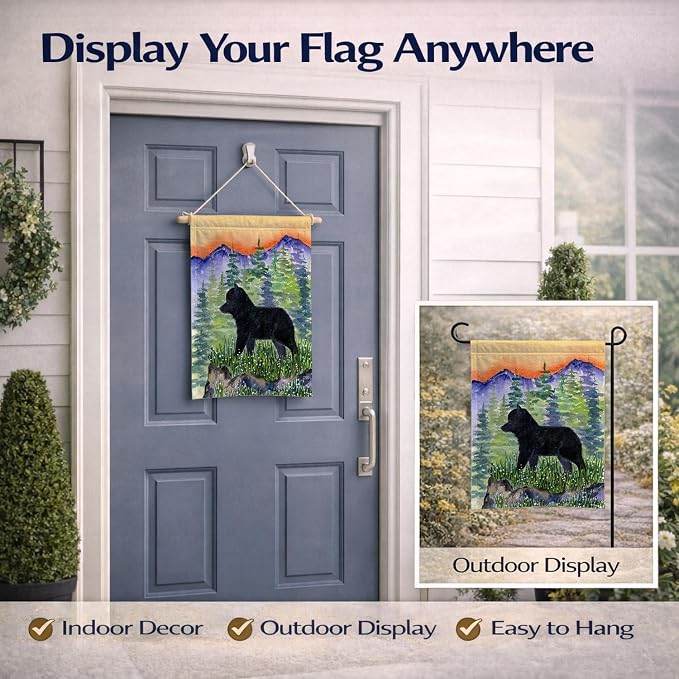 Caroline's Treasures SS8231GF Schipperke Garden Flag Mailbox Flag Decorative Yard Flag Banner Outside Patio Artwork Yard Flower Beds, Garden Size, Multicolor