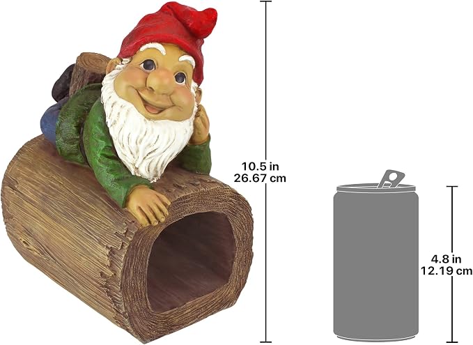 Design Toscano Stormy the Gnome Gutter Guardian Downspout Statue