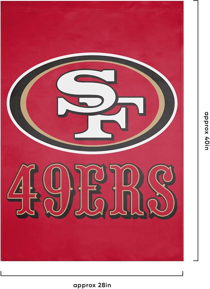 NFL Double Sided Team Logo Vertical Flag (40" x 28")