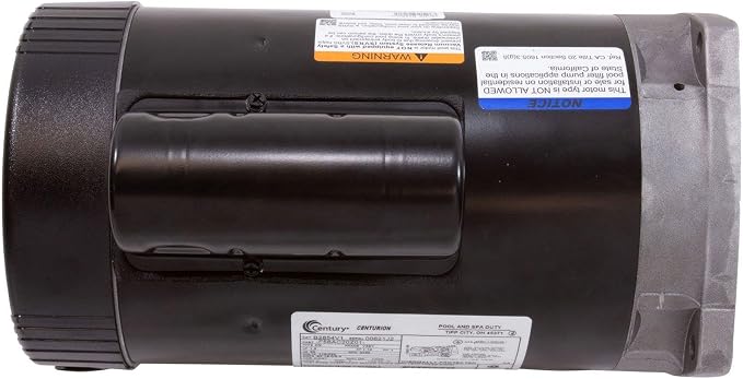 Regal Beloit B2854V1 Century 1.50 Horsepower 3450 RPM Stainless Steel Pool Pump Motor with Y56Y Round Frame and UL 1081 Design