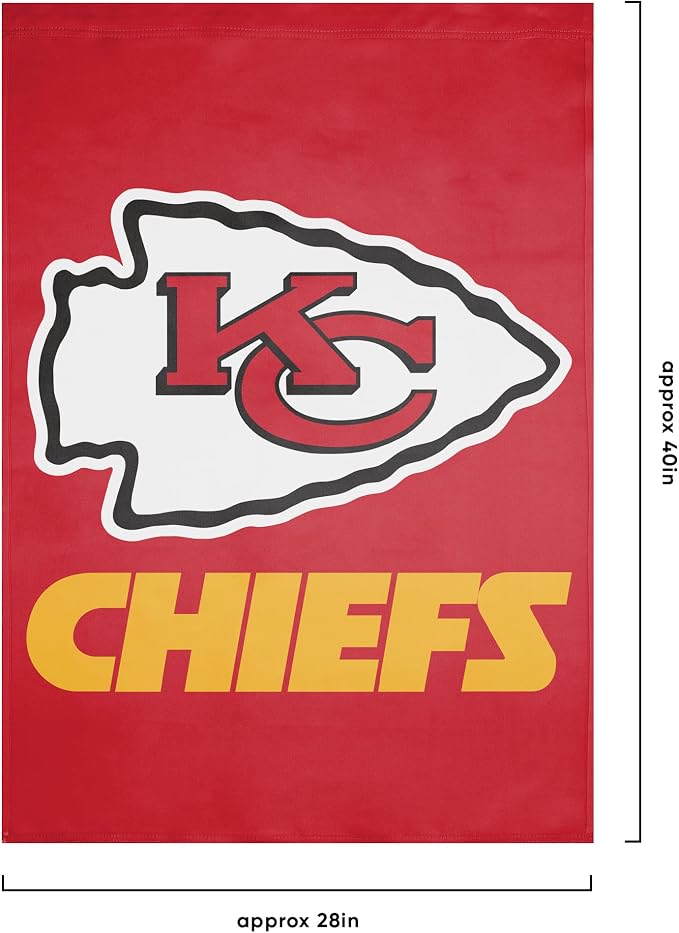 NFL Double Sided Team Logo Vertical Flag (40" x 28")