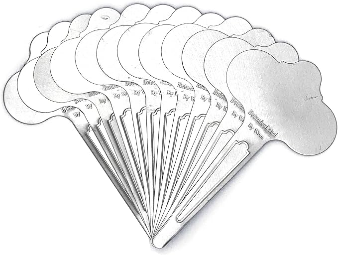 Bosmere Wren Professional 6-1/2-Inch Stainless Steel Re-Usable Plant Labels (Pack of 12)