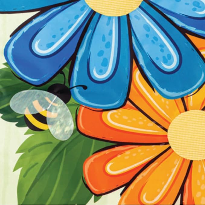 Evergreen Flag Floral Spring Garden Flags 12x18 double sided, Small Garden Flags For Outside, Welcome Spring Flag Décor for Yards and Gardens