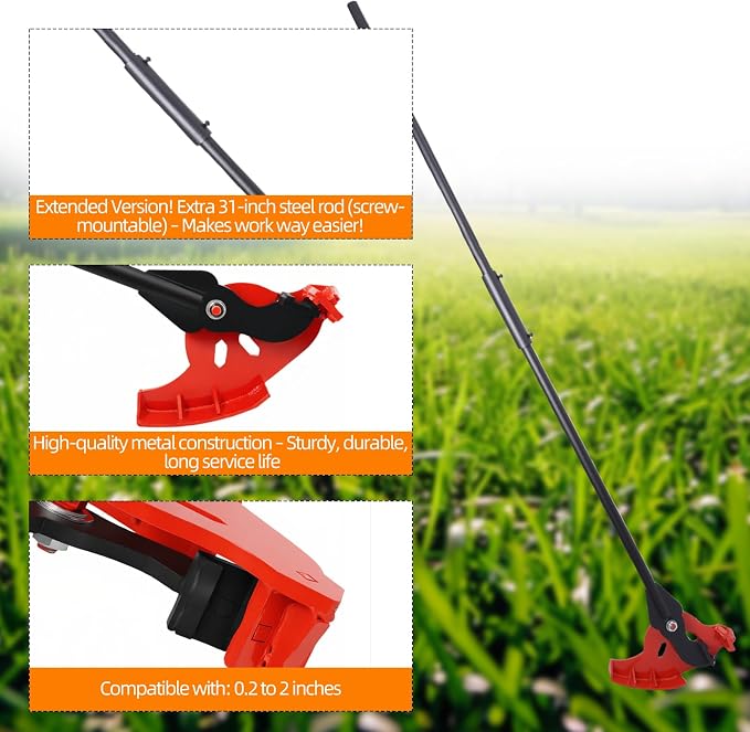 Long-Size Puller-for Tree Roots, Shrubs & Weeds,Lever-Type Root Puller,Weed & Root Extraction Tool-Fits 0.2" to 2 inches Roots Cleaner,Manual Ground Debris Cleaner,Labor-Saving Weed Remover