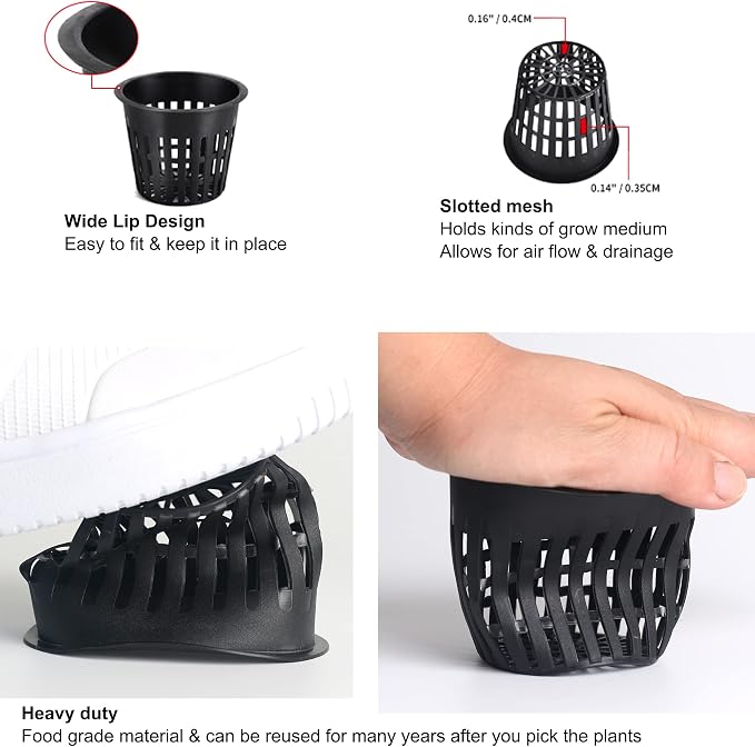 ORIMERC Leca Clay Pebbles for Plants Hydroponic Come with 2 inch Net Pots 12 Pack, Self Watering Rope & Plant Labels, Clay Balls for Plants Growing Aquaponics Orchid Drainage Terrarium
