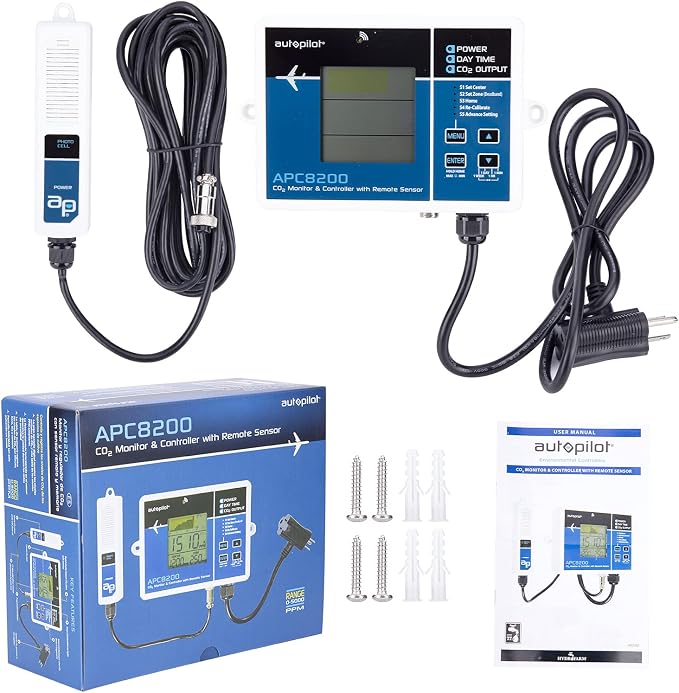 Autopilot CO2 Monitor & Controller w/15' Remote Sensor