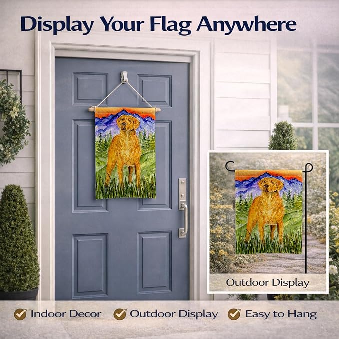 Caroline's Treasures SS8449GF Chesapeake Bay Retriever Garden Flag Mailbox Flag Decorative Yard Flag Banner Outside Patio Artwork Yard Flower Beds, Garden Size, Multicolor