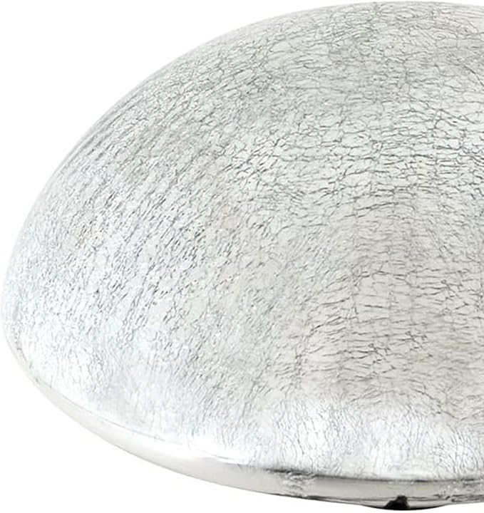 Achla Designs Glass Toadstool Mushroom Gazing Ball, Silver