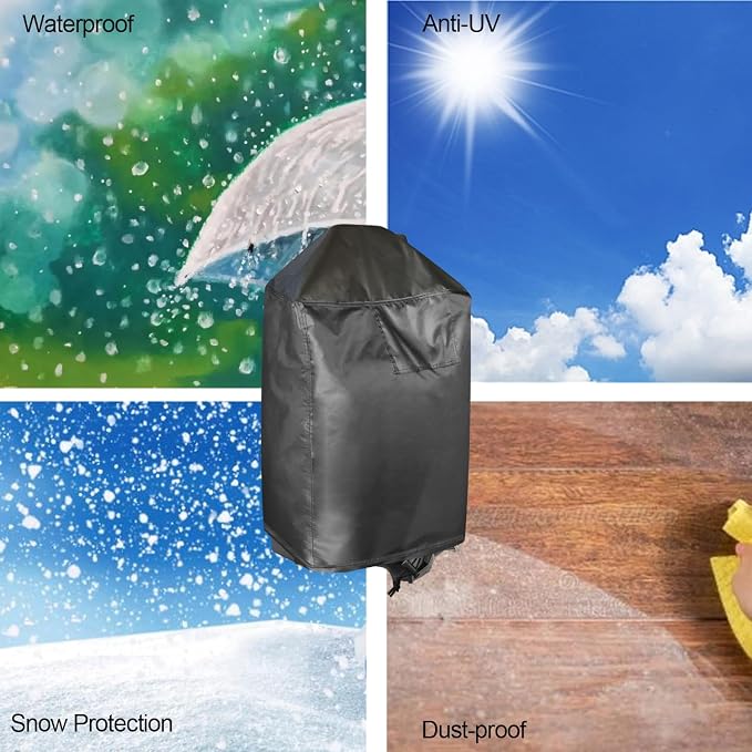 Pressure Washer Cover, Waterproof Cover for Smart Electric Gas Pressure Washer Machine, Outdoor Dust Cover for Electric High Pressure Cleaner (Black, 17.8x15.8x33.5inch)