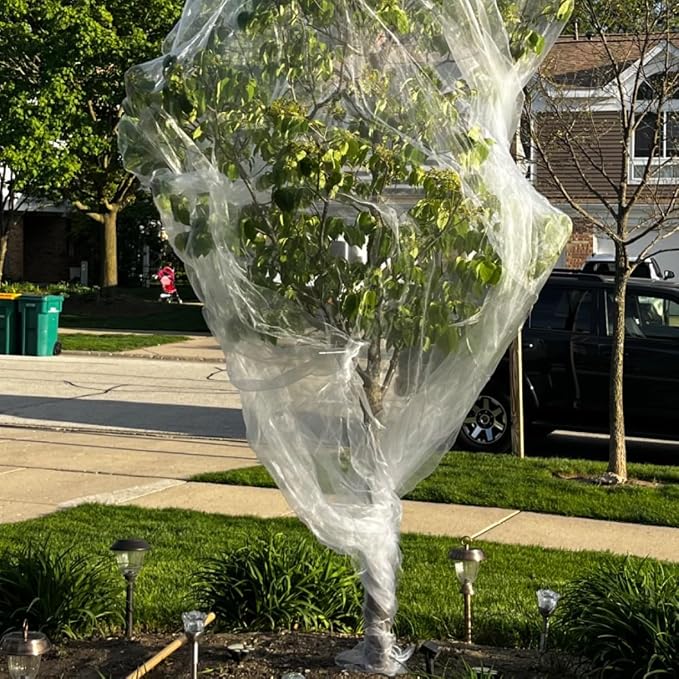 6.5X10Ft Garden Netting Pest Barrier – Ultra Fine Mesh Netting Plant Covers & Row Cover, Protects Vegetables, Fruits, Flowers from Mosquitoes, Insects, Birds, Deer & Squirrels