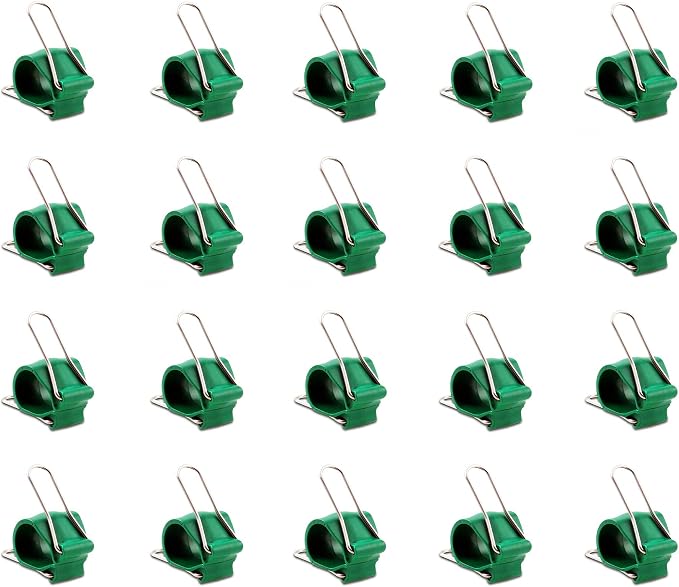 Reusable Greenhouse Clips Made in USA – Orchid Clips, Plant Support Clips & Cord Clips – Heavy-Duty, Weather-Resistant & Durable – Secure Stems, Vines, Wires, Cables, Tomato Plants – Indoor & Outdoor