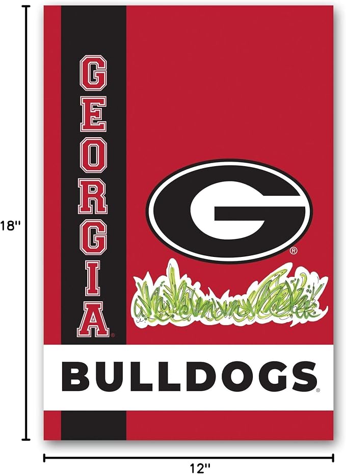 Magnolia Lane Collegiate Garden Flag (Georgia Bulldogs Retro)