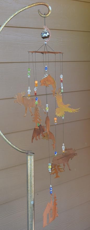 Sunset Vista Designs Wilderness Wonders Rustic Cabin Wind Chime, Large
