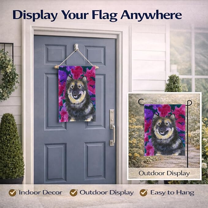 Caroline's Treasures SS1063GF Finnish Lapphund Garden Flag Mailbox Flag Decorative Yard Flag Banner Outside Patio Artwork Yard Flower Beds, Garden Size, Multicolor