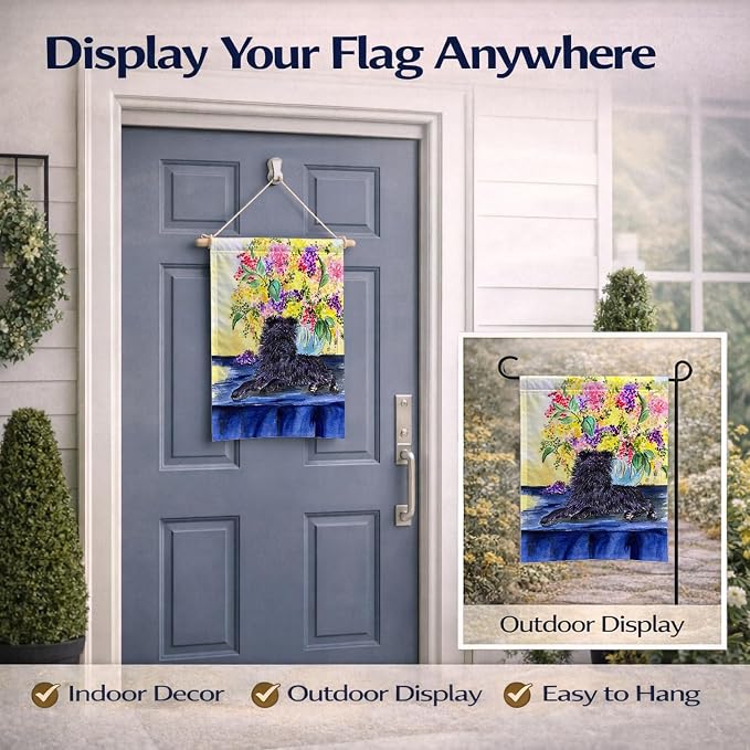 Caroline's Treasures SS8296GF Affenpinscher Garden Flag Mailbox Flag Decorative Yard Flag Banner Outside Patio Artwork Yard Flower Beds, Garden Size, Multicolor