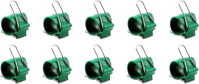 Reusable Greenhouse Clips Made in USA – Orchid Clips, Plant Support Clips & Cord Clips – Heavy-Duty, Weather-Resistant & Durable – Secure Stems, Vines, Wires, Cables, Tomato Plants – Indoor & Outdoor