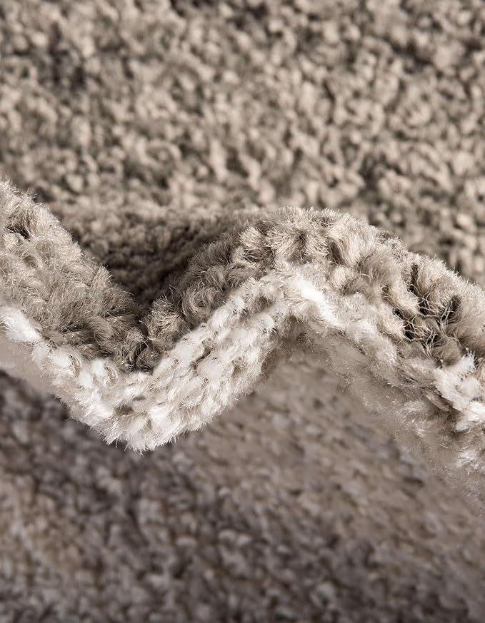 Unique Loom Autumn Collection Area Rug - Providence (5' 3" Round, Gray/ Ivory)