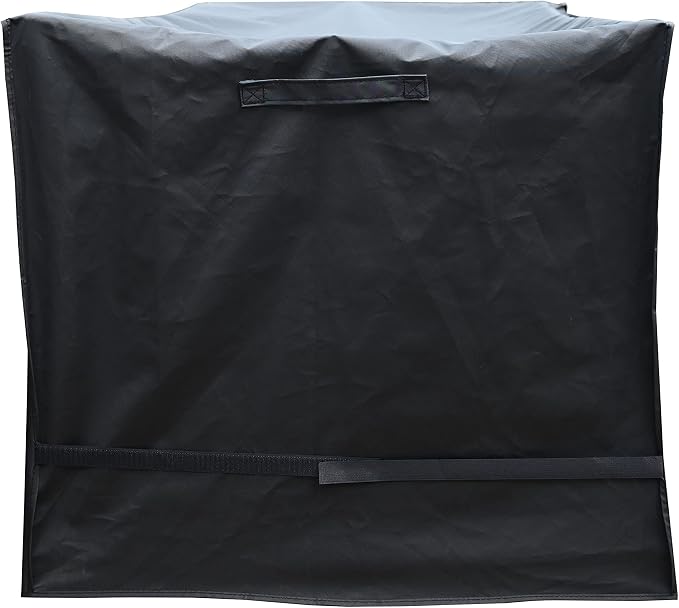 Keter XXL Storage Box Cover with Straps and Handles, Waterproof Heavy Duty Outdoor Furniture Deck Box Cover, 63"L x 30"D x 28.3"H Black