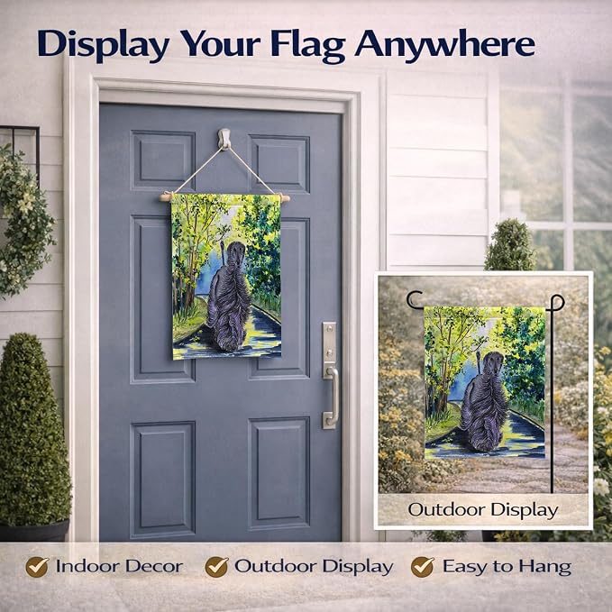 Caroline's Treasures SS8181GF Afghan Hound Garden Flag Mailbox Flag Decorative Yard Flag Banner Outside Patio Artwork Yard Flower Beds, Garden Size, Multicolor