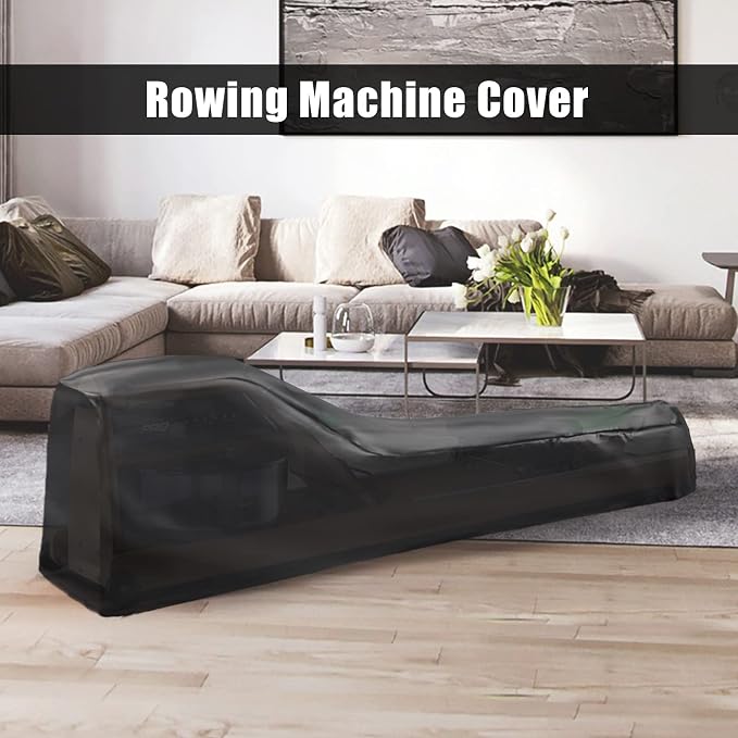 Rowing Machine Cover, Rower Outdoor Cover for Concept 2 Rowing Machine Waterproof Row Machine Cover for Hydrow Rowing Machine, Dustproof Fitness Equipment Protective Cover